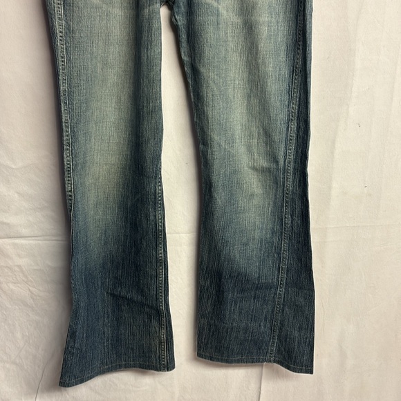 Diesel industry Women’s  Ravix Flared Jeans Size W32xL34 Hemmed to L28” - Picture 5 of 8